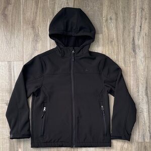 Snozy Performance Boys Spring / Fall Black Hooded Jacket Size M (10/12)